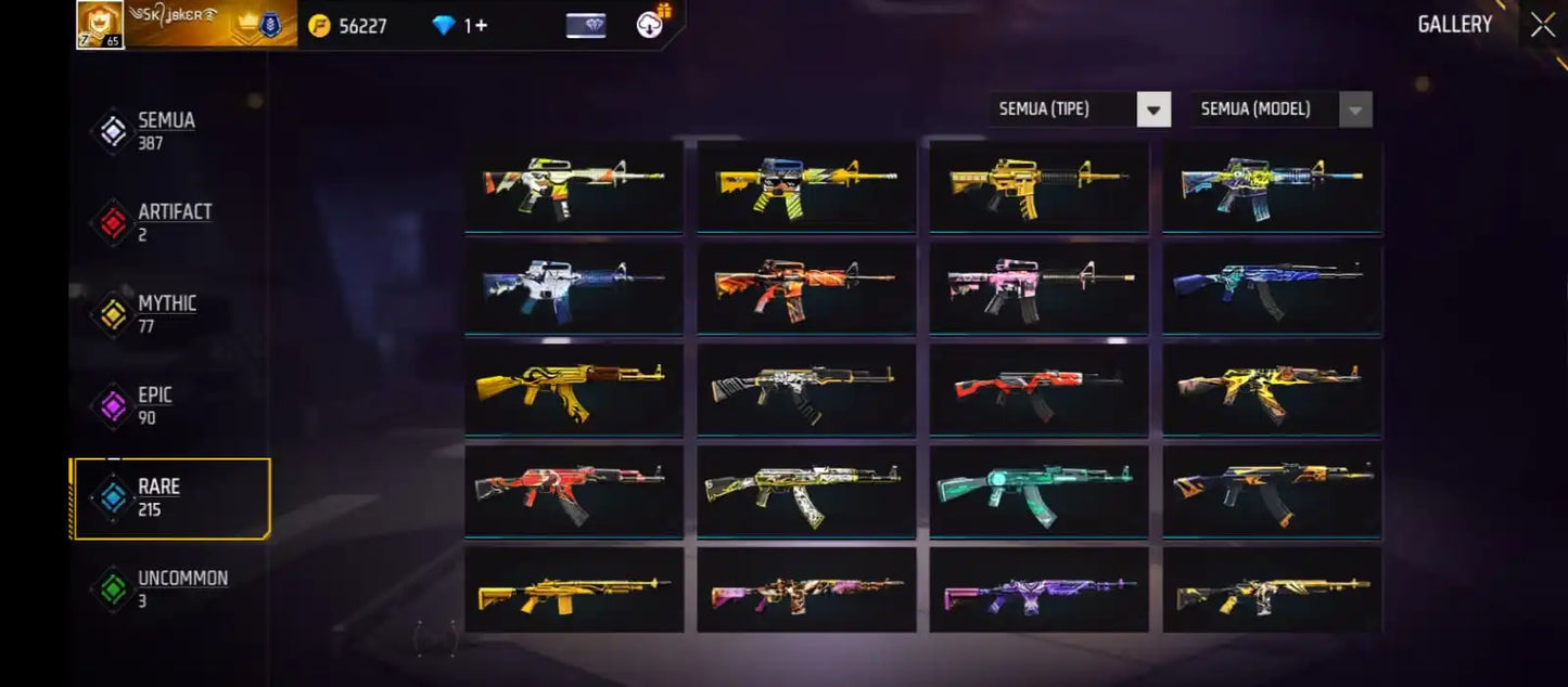 Free Fire Account LVL65 "Full Acces"