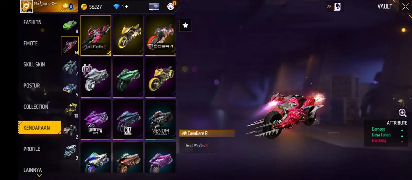 Free Fire Account LVL65 "Full Acces"