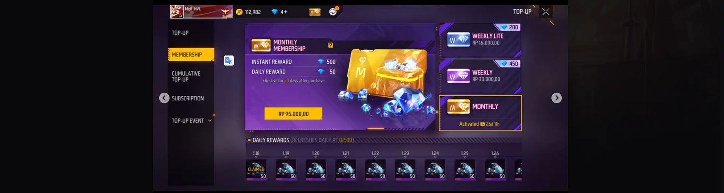 Free Fire Account Lv64 "Full Acces"